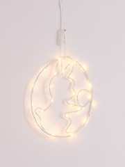 Lights4fun Clear Hanging Micro LED Easter Egg - Image 3 of 4