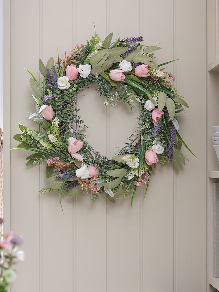 Lights4fun Tulip Wreath - Image 4 of 4