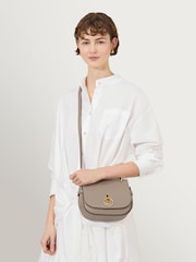 Mulberry Cashmere Taupe Small Amberley Satchel Classic Grain Bag - Image 2 of 6