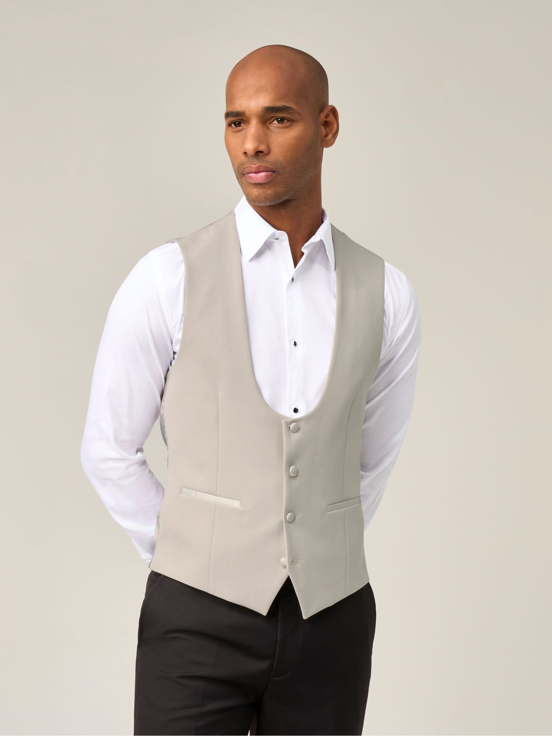 Buy Skopes Natural Duffy Tuxedo Waistcoat from Next USA