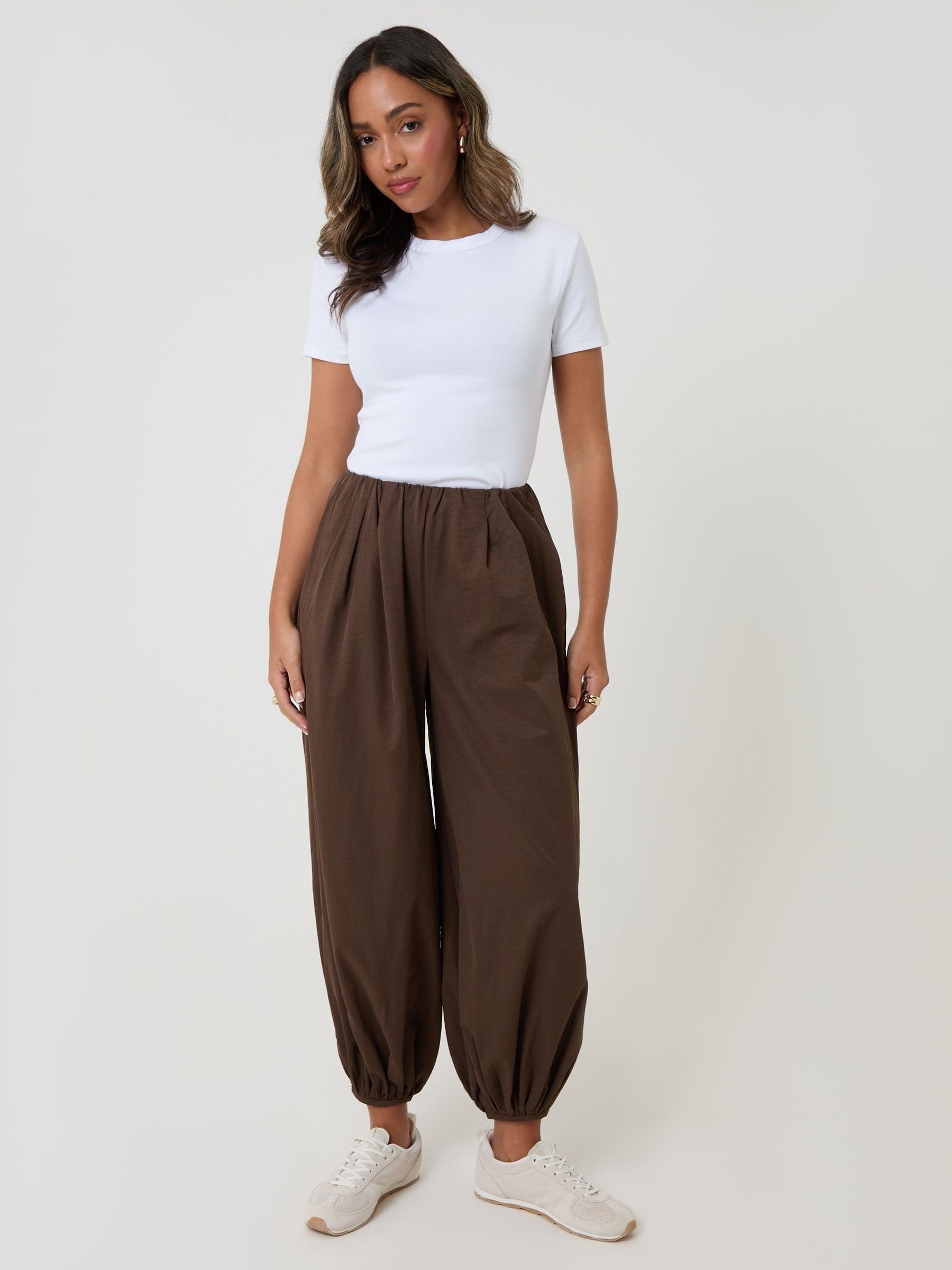 Buy Threadbare Brown Balloon Trousers with Pockets from Next USA