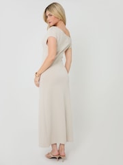 Threadbare Off Shoulder Draped Jersey Maxi Dress - 圖片 2/4