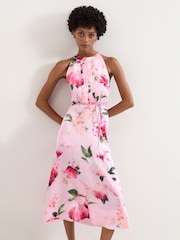 Phase Eight Pink Bethany Midi Dress - Image 3 of 7