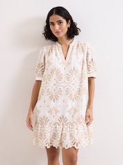 Phase Eight Natural Liliana Mini Dress - Image 1 of 7