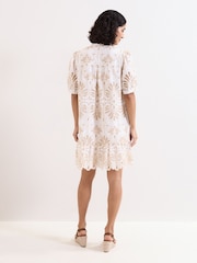 Phase Eight Natural Liliana Mini Dress - Image 2 of 7