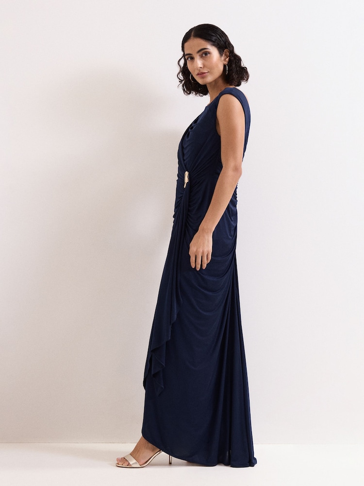 phase eight navy blue dress Phase Eight Claudia Puff Sleeve Dress, Navy