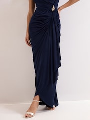 Phase Eight Navy Blue Donna Dress - Image 7 of 7