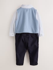 Baker by Ted Baker Blue Smart Mockable Waistcoat - Image 2 of 7