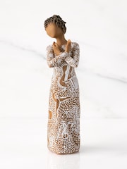 Willow Tree Off White Music Speaks Darker Skin Figurine - Image 1 of 6
