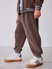 Baker by Ted Baker Brown 3 Piece Cord Jacket Blue T-Shirt and Joggers Set - Image 3 of 17