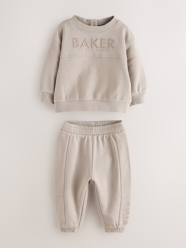 Baker by Ted Baker Stone Textured Sweatshirt and Joggers Set - Image 1 of 14 Baker by Ted Baker Stone Textured Sweatshirt and Joggers Set - Image 1 of 14
