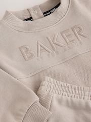 Baker by Ted Baker Stone Textured Sweatshirt and Joggers Set - Image 11 of 14
