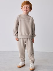Baker by Ted Baker Stone Textured Sweatshirt and Joggers Set - Image 2 of 14
