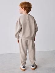 Baker by Ted Baker Stone Textured Sweatshirt and Joggers Set - Image 4 of 14