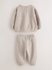 Baker by Ted Baker Stone Textured Sweatshirt and Joggers Set - Image 9 of 14