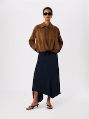 Φόρεμα με δαντέλα και σφυρίχτρες, ασύμμετρο - Εικόνα 2 από 4