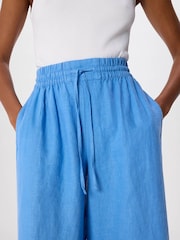 Whistles Elasticated Linen Crop Trousers - Imagen 3 de 5