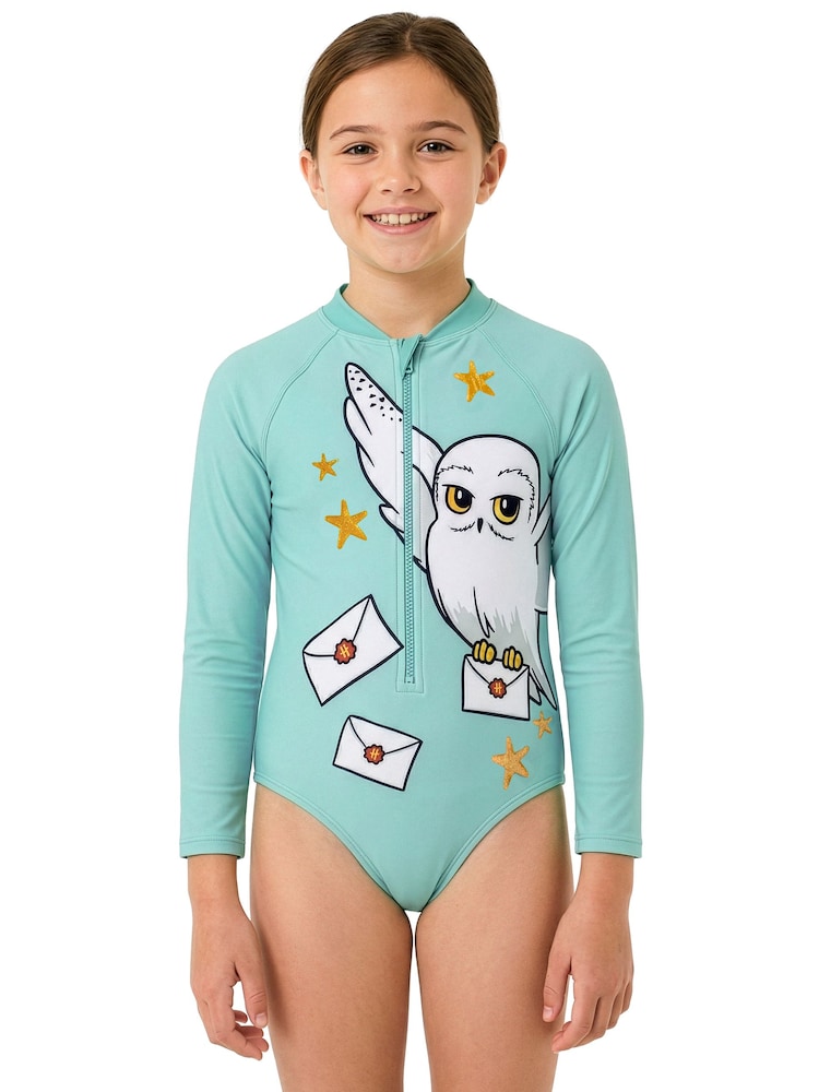 Character Blue Harry Potter Long Sleeve Hedwig Swimsuit - Image 2 of 12