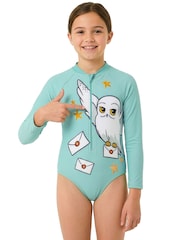 Character Blue Harry Potter Long Sleeve Hedwig Swimsuit - Image 3 of 12