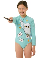 Character Blue Harry Potter Long Sleeve Hedwig Swimsuit - Image 6 of 12