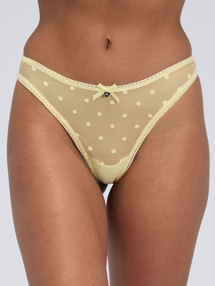 Boux Avenue Bella Spot Mesh Thongs 3 Pack - Imagen 6 de 6