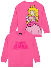Character Pink Super Mario Princess Peach Sweatshirt - Image 1 of 11