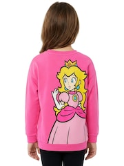Character Pink Super Mario Princess Peach Sweatshirt - Image 8 of 11
