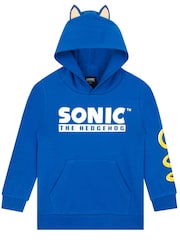 Character Blue Sonic The Hedgehog Hoodie With 3D Features - Image 1 of 12