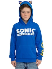 Character Blue Sonic The Hedgehog Hoodie With 3D Features - Image 10 of 12