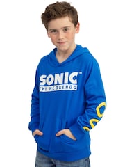 Character Blue Sonic The Hedgehog Hoodie With 3D Features - Image 11 of 12