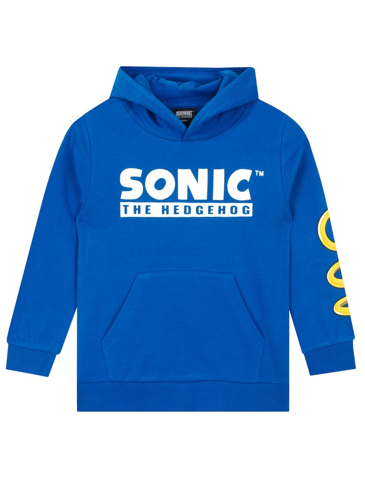 Character Blue Sonic The Hedgehog Hoodie With 3D Features - Image 2 of 12