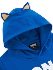 Character Blue Sonic The Hedgehog Hoodie With 3D Features - Image 5 of 12