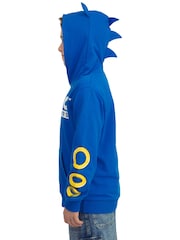 Character Blue Sonic The Hedgehog Hoodie With 3D Features - Image 9 of 12