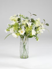 Scottish Everlastings Ltd White Floral & Eucalyptus Arrangement - Image 3 of 3