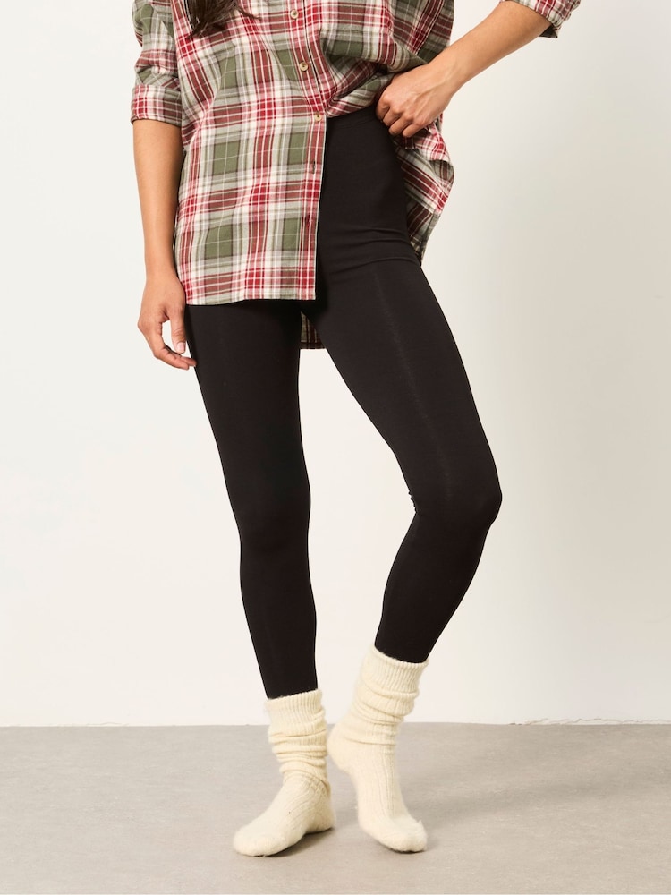 FatFace 2 Pack Meribel Grey/Black Leggings - Image 2 of 8