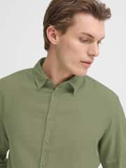 Blend Green Bobby Long Sleeve Linen Shirt - Image 4 of 8