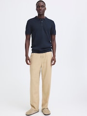 Blend Blue Bray Knit Polo Shirt - Image 3 of 8