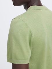 Blend Green Bray Knit Polo Shirt - Image 3 of 7