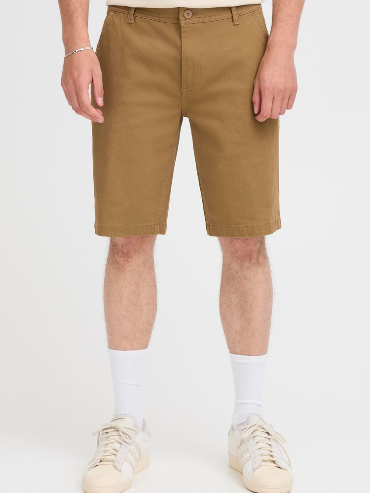 Blend Brown Mason Chino Shorts - Image 1 of 8 Blend Brown Mason Chino Shorts - Image 1 of 8