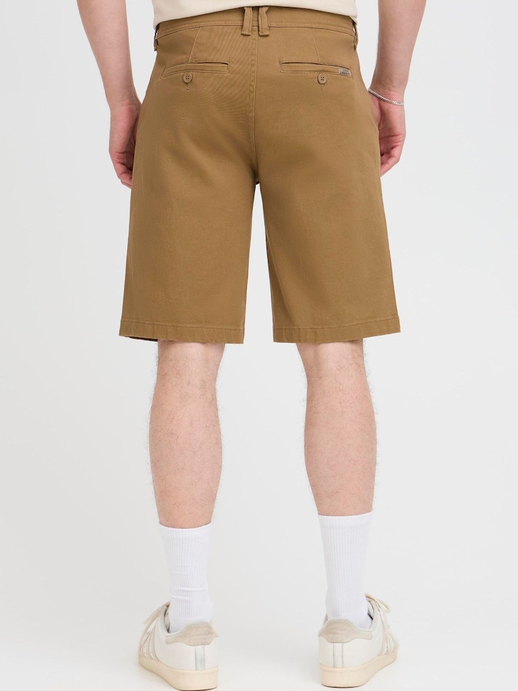 Blend Brown Mason Chino Shorts - Image 2 of 8 Blend Brown Mason Chino Shorts - Image 2 of 8