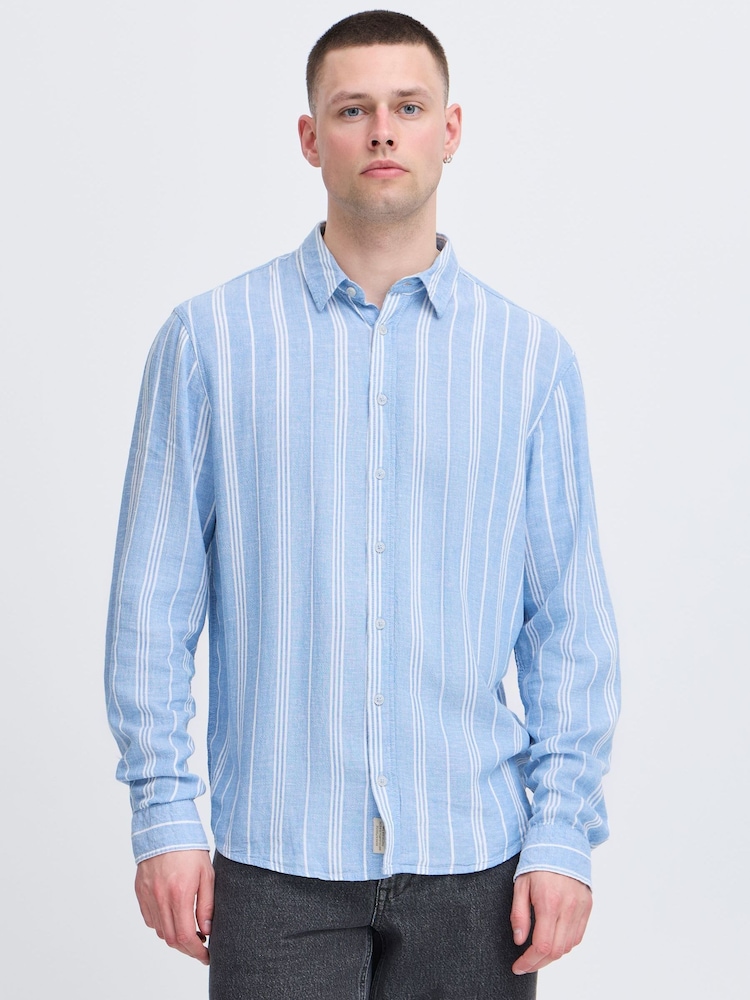 Blend Blue Bobby Long Sleeved Relaxed Shirt - Image 1 of 8