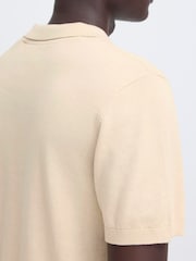 Blend Natural Bray Open Collar Polo Shirt - Image 4 of 7