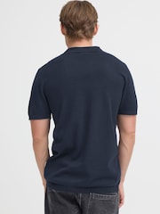 Blend Blue Bray Open Collar Polo Shirt - Image 2 of 7