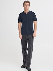 Blend Blue Bray Open Collar Polo Shirt - Image 3 of 7