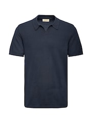 Blend Blue Bray Open Collar Polo Shirt - Image 6 of 7