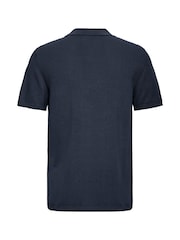 Blend Blue Bray Open Collar Polo Shirt - Image 7 of 7