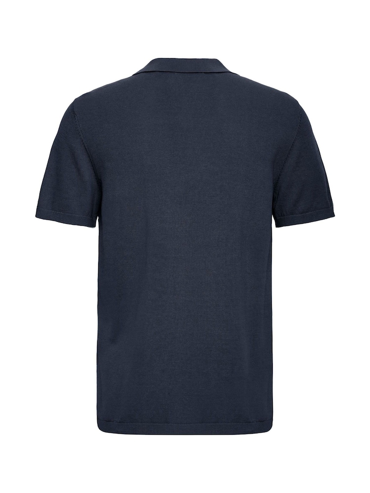 Blend Blue Bray Open Collar Polo Shirt - Image 7 of 7