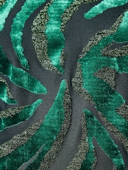 Love & Roses Green Zebra Burnout 3/4 Sleeve Blouse - Image 6 of 6