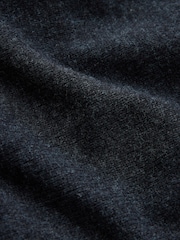 炭灰色 - N.Premium Merino Wool Knit Cape Poncho - 图片7 / 7