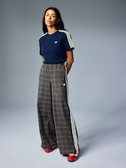 adidas Originals Navy Lace 3-Stripes T-Shirt - Image 2 of 6